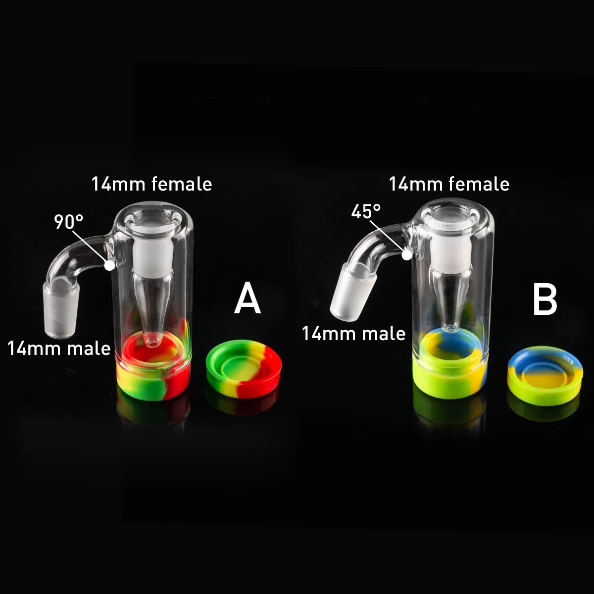 Silicone Reclaimer Quartz Banger - 14mm 90°