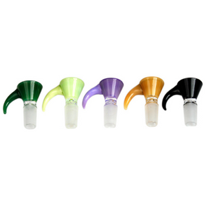 Full Colour 14mm Bong Bowl W/Horn 14mm - Assorted Colors